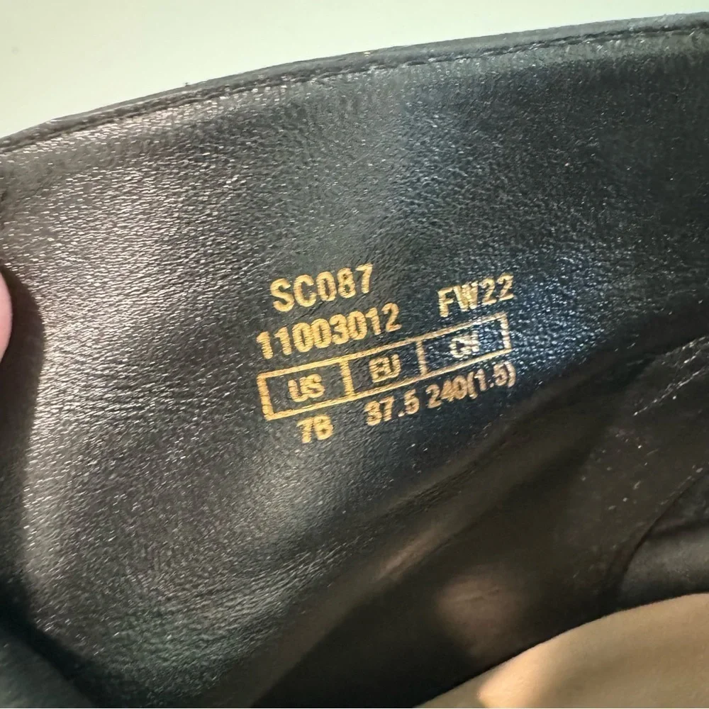 Stuart Weitzman Gardiner Black Lambskin Leather Tie‎ Back Block Heel Booties 7B